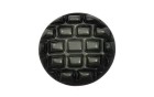 BUTTON EMBOSSED WITH SHANK - FOOT BLACK