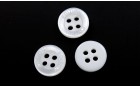 BUTTON POLYESTER EDITION 4 HOLES WHITE