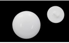 BUTTON ROUND BALL WITH SHANK - FOOT WHITE