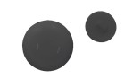 BUTTON ROUND BALL WITH SHANK - FOOT BLACK