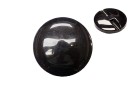 BUTTON POLYESTER WITH FRENCH SEW BLACK
