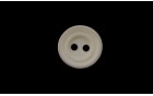 BUTTON POLYESTER DULL 2 HOLES WHITE