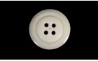 BUTTON GALALITH 4 HOLES WHITE