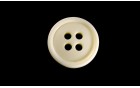BUTTON POLYESTER DULL 4 HOLES WHITE