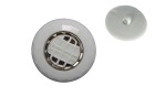 BUTTON WITH SHANK - FOOT 2 PCS WHITE