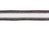 TAPE KNIT MULTI STRIPES WITH GOLD METAL YARN