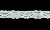 LACE ELASTIC WITH SEQUIN BEADS TRANSPARENT ΙΡΙ