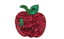 MOTIF WITH SEQUIN BEADS APPLE
