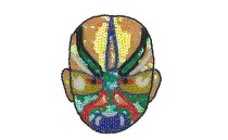 MOTIF WITH SEQUIN BEADS MASK