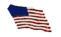 MOTIF WITH SEQUIN FLAG