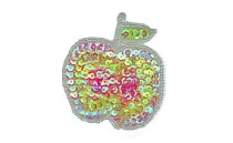 MOTIF WITH SEQUIN BEADS APPLE