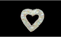 MOTIF WITH SEQUIN BEADS HEART
