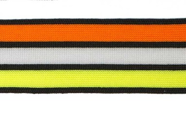 TAPE KNIT MULTI STRIPES WITH REFLECTIVE