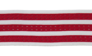 TAPE KNIT ACRYLIC WITH STRIPES PERFORATED