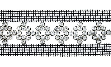 NET  WITH STRASS DESIGN HOLES