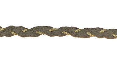 TRIMMING MOHAIR WITH GOLD METAL YARN
