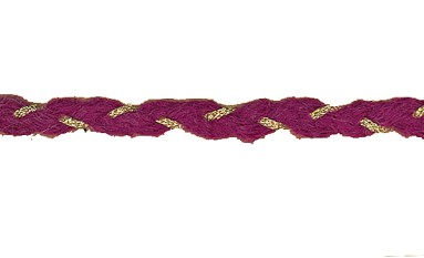 TRIMMING MOHAIR WITH GOLD METAL YARN