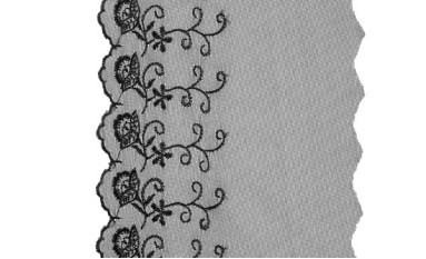 LACE ORGANZA EMBROIDERY WITH RAYON