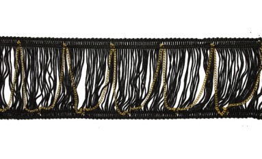 FRINGE RAYON WITH GOLD CHAIN