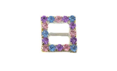 BUCKLE ΤΕΡΑΓΩNo. WITH STRASS MULTI COLOR
