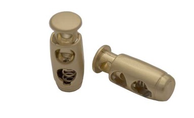 STOPPER BARREL METAL DOUBLE FOR CORD