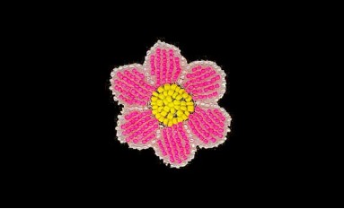 MOTIF WITH BEADS DAISY
