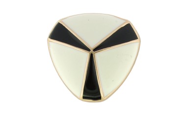 BUTTON METAL WITH SHANK - FOOT GOLD WITH ENAMEL
