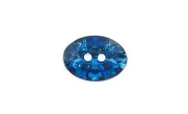 BUTTON STRASS OVAL 2 HOLES