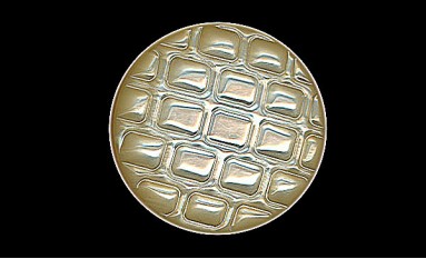 BUTTON EMBOSSED WITH SHANK - FOOT