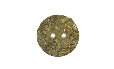 BUTTON POLYESTER GOLD HAIR 2 HOLES