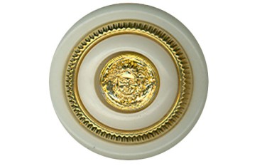 BUTTON 3 PCS WITH GOLD WITH SHANK - FOOT