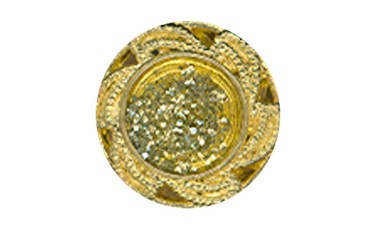 BUTTON GOLD WITH SILVER WITH SHANK - FOOT