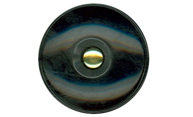 BUTTON POLYESTER WITH GOLD WITH SHANK - FOOT
