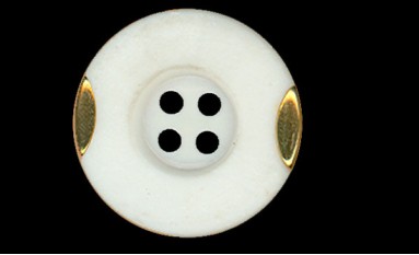 BUTTON WITH GOLD 4 HOLES
