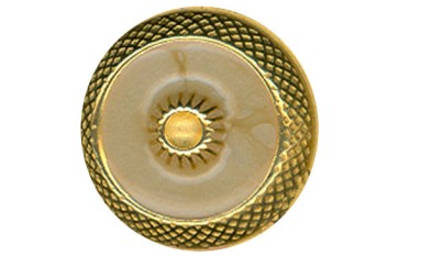 BUTTON METAL GOLD WITH ENAMEL WITH SHANK - FOOT