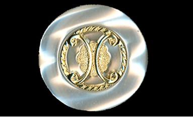 BUTTON POLYESTER GOLD WITH SHANK - FOOT