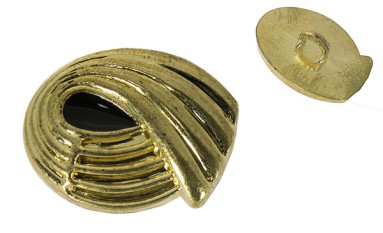 BUTTON GOLD WITH ENAMEL WITH SHANK - FOOT