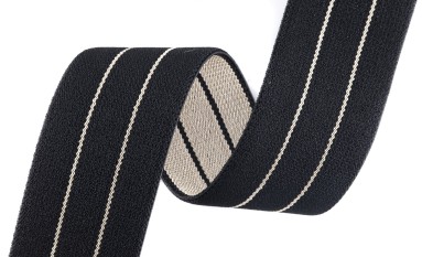 ELASTIC WITH GOLDEN STRIPES