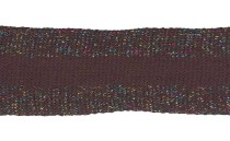 TAPE KNIT WITH COLORED METAL YARN