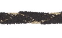 TAPE KNIT WITH GOLD METAL YARN