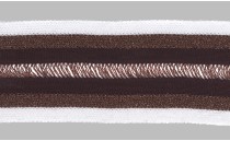 TAPE KNIT WITH NET AND BRONZE METAL YARN