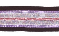 TAPE KNIT WITH NET AND MULTI METAL YARN