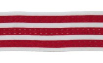 TAPE KNIT ACRYLIC WITH STRIPES PERFORATED