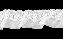RIBBON WAVE FRILL WITH LACE COTTON