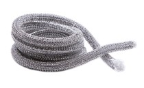 CORD 120 CM. WITH ΔΕΚΑ LINES STRASS TO WHITE BASE