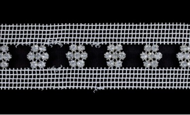 NET  WITH STRASS CROSS HOLES