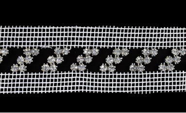 NET  WITH STRASS DESIGN HOLES