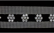TRIMMING NET WITH STRASS DESIGN WITH HOLES