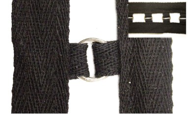 TWILL TAPE DOUBLE WITH METAL RING