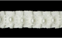 TRIMMING PLEAT GRO WITH PEARLS